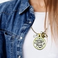 thumbnail image 5 of Football Mom Necklace Favorite Player Proud Son Gift Jewelry Gutsy Goodness Female Adult Bronze Metal Jewelry, 5 of 7