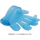 thumbnail image 3 of Guantes de aseo para perros, cepillo de aseo para mascotas, guante de cepillo suave para desenredar con correa ajustable para peinar el cabello (azul) JAMW Sencillez, 3 of 5