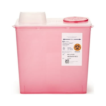 SharpSafety 2 gal. Sharps Container for Medical Home Use, Disposable ...