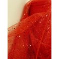 thumbnail image 2 of 60 Inch wide Glitter Mesh Sequins Tulle Fabric by Yard Craft Decoration Wedding", (Color: Orange - Yards: 100 yards), 2 of 3