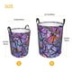 thumbnail image 3 of Balery Watercolor Butterflies Cesta de ropa redonda con asas, impermeable, independiente, para ropa, juguetes, dormitorio y familia-Small, 3 of 6