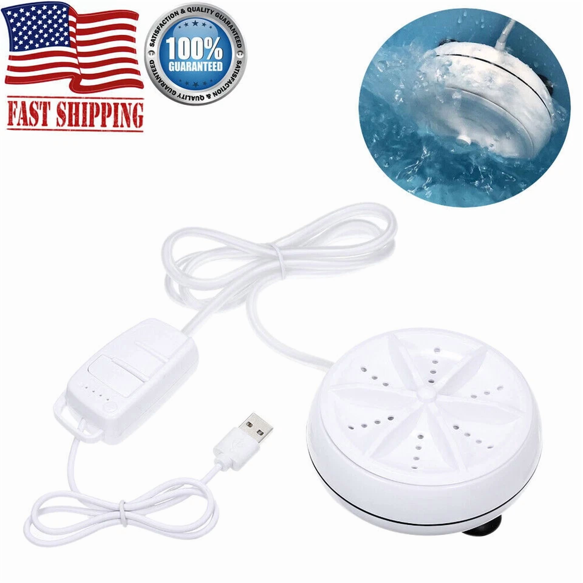 CRESTIN- Portable Usb Mini Washing Machine Ultrasonic Turbine Laundry Washer Travel Home