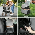 thumbnail image 5 of TLGREEN 4-Wheel Stable Pet Stroller for Medium Dogs/ Cats - 3-in-1 Convertible Design with Removable Carrier & One-Click Folding Mechanism (Grey), 5 of 10