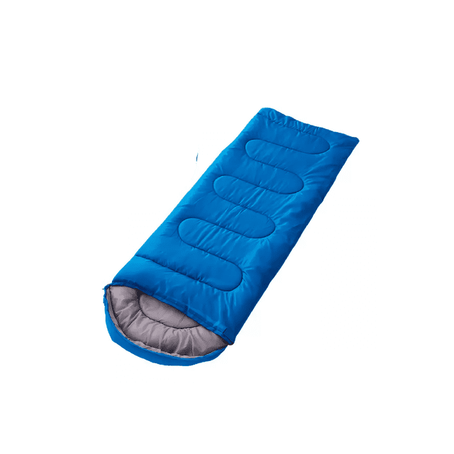 Bolsa De Dormir Térmica Colchoneta Portátil Color Azul