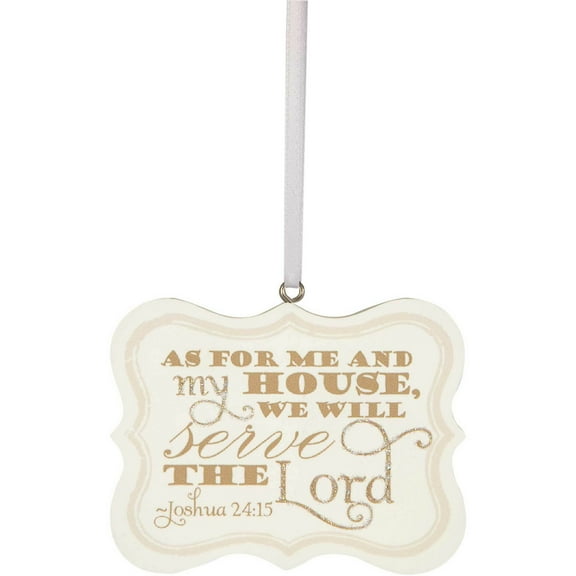 Pavilion Gift Company - Serve the Lord - 2.75" x 2.25" Hanging Plaque