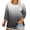 #0339-Black, variant on Womens Plus Size Tops 3/4 Sleeve Round Neck Ombre Print Loose Blouse Casual Comfy Soft for Daily Home