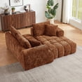 thumbnail image 5 of GNIXUU 108.3" Modular Sectional Sofa, Cloud Boneless Couch for Living Room, Bedroom and Apartment, Convertible L-Shape Couches with Chaise,Oversized Deep Seat 3-Seater Sofas (Brown,Right Facing), 5 of 7