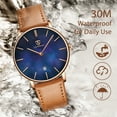 thumbnail image 6 of A ALPS Woman Watches Simple Watch for Woman Analog Ultra Thin Minimalist Wristwatches with Leather Strap Gifts for Women, 6 of 7