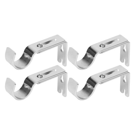 

DYWADE Home Brass Towel Hook Adjustable Curtain Rod Bracket Heavy Duty Curtain Roders 4 Pack Curtain Rods Hooks Hangers For Wall Curtain Brackets Extender Fit For Drape Rods