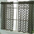 thumbnail image 2 of Linen Kitchen Curtains 29 Inch Tier Drapes Light Filtering Farmhouse Cafe Curtains Small Rustic Country Linen Window Curtains Rod Pocket Bathroom Laundry Room RV 2 Panels, 2 of 5