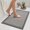 B- Gray, variant on Non Slip Bath Mat Bathroom Rugs, Soft Jute-Like Ultra Thin Bath Mats, Rubber Backing Super Absorbent Quick Dry Bath Rug Shower Mat Fit Under Door Bathroom Floor, Machine Was, Gray 16" x 24"