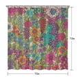 thumbnail image 5 of Waterproof Beautiful Colorful Floral Shower Curtain 72x72 Inch Boho Style Polyester Unique Shower Curtain for Bathroom Hotel Home Decor with 12 Plastic Hooks, 5 of 5