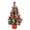 Red, variant on Mini Christmas Tree, 18" Artificial Small Christmas Tree with LED String Lights, Tabletop Christmas Tree with Pine Cones Christmas Balls Ornaments for Christmas Decorations