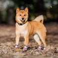 thumbnail image 5 of Zapatos para perros, 4 botas protectoras reflectantes antideslizantes con correa de sujeción ajustable para perros pequeños y medianos, fáciles de poner, almohadillas protectoras para las patas (S, ro, 5 of 5