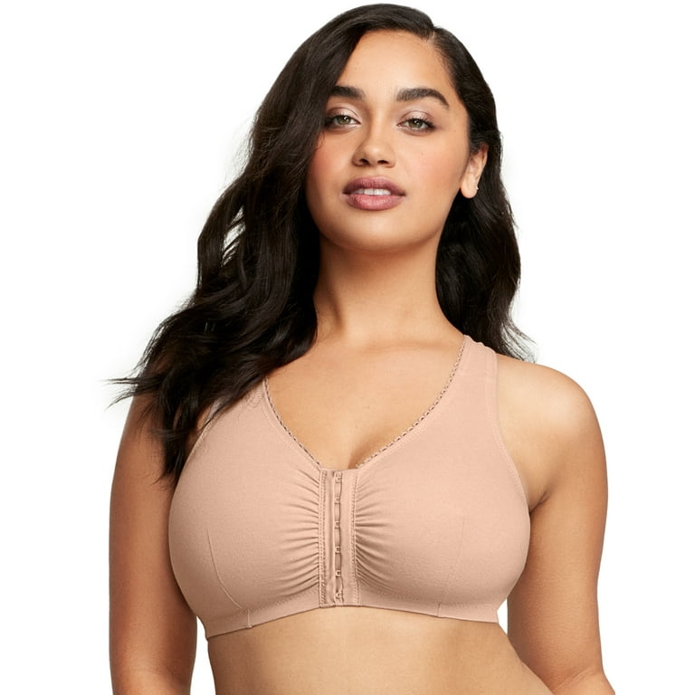 Glamorise Bra 1908 - Off Duty Front Close T-Back Comfort Bra - Beige* –  Dale and Waters