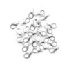 Cousin DIY Metal Lobster Bright Silver Clasp, 27 Piece