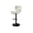 White, variant on Upholstered Swivel Bar Stools Set of 2, Adjustable Faux Leather Counter Height Bar Chairs with Back and Footrest, Darkbrown