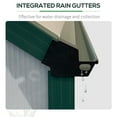 thumbnail image 6 of Outsunny 16' x 8' Aluminum Greenhouse Polycarbonate Walk-in Garden Greenhouse Kit with Adjustable Roof Vent, Rain Gutter and Sliding Door for Winter, Clear, 6 of 9