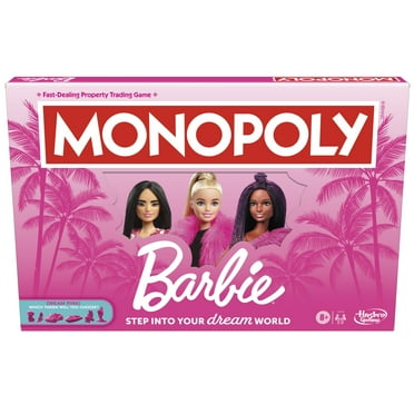 Monopoly: Barbie Edition Board Game, Family Games for 2-6 Players, Ages 8 