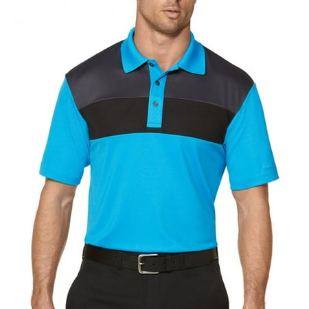 Ben Hogan Big Men's Short Sleeve Chest Colorblock Polo