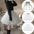 thumbnail image 2 of Youmylove Women Petticoat 2 Adjustable Hoop Skirt Lace Slips Short Underskirt For Dress Fashion Gothic Style Vintage Hallowmas Party Costumes Clothes, 2 of 4