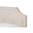 thumbnail image 5 of Baxton Studio Willis Light Beige Fabric Upholstered Queen Size Bed, 5 of 7