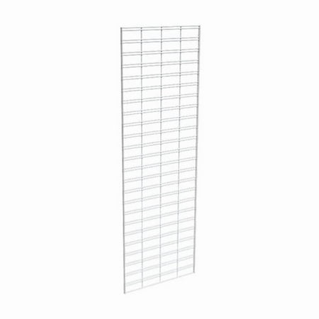 Econoco Metal Slat Grid for Any Retail Display or Home Storage, 2’ Width x 6’ Height, 3 Grids Per Carton (WHITE)