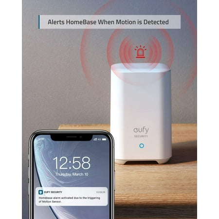 eufy Security - Smart Home Security Alarm Motion Sensor Add-on - White