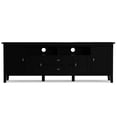thumbnail image 4 of Warm Shaker Wood 72" Transitional TV Media Stand in Black For TVs up to 80", 4 of 11
