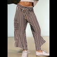 thumbnail image 4 of Pantalones Anchos de Verano para Mujer, Cómodos, Negros, Talla XXL, 4 of 5