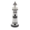 4" x 13" Gray Wood Light House Sculpture, by DecMode
