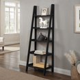 thumbnail image 5 of Linon Archdale Wood Open Back 72" Ladder Bookshelf with 5 Shelves in Black, 5 of 13