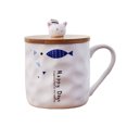 thumbnail image 1 of Tazas de café de cerámica con diseño de gato regalos de taza de té B Sunnimix taza de café con leche, 1 of 7