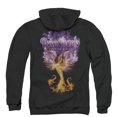 thumbnail image 3 of Deep Purple/Phoenix Rising (Back Print) Adult Zipper Hoodie Sweatshirt Black, 3 of 3