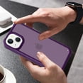 thumbnail image 5 of ELEHOLD Case for iPhone 14 Plus, Glitter Shockproof Case Slim Transparent TPU Bumper Cover,Darkpurple, 5 of 6