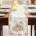 thumbnail image 3 of Table Runners 72 Inches Long Dress Scarves, Pink Floral Easter Farmhouse Kitchen Table Runner, Coffee Tablerunners, Spring Flowers Elegant Pastoral 14x72 Inch, 3 of 9