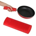 thumbnail image 6 of Silicone Hot Handle Holder Pan Handle Sleeve Pot Holders, Heat Resistant Cast Iron Skillet Handle Covers for Home Kitchen Restaurant Cooking, BBQ Baking Cookware, 1Pc, Multicolor(Green,6.1x1.9"), 6 of 6
