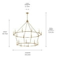 thumbnail image 2 of Kichler Lighting - Carrick - 18 Light Chandelier-49.75 Inches Tall and 54.25, 2 of 8