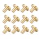 thumbnail image 3 of Paquete de 12 pomos dorados para gabinete, de aleación de zinc, para cajones, con tornillos y destornillador., 3 of 14