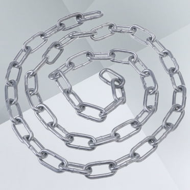 HEALEEP Zinc Plated Coil Chain 1Pack Link Iron Chain 3M in Length 3MM Diameter for Outdoor and Industrial Use