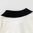 thumbnail image 5 of Jalioing Girls Sweaters Fall Winter Collared Patchwork Sweater Tops Fashion Thermal Cable Knit Pullover 2-10 Years, 5 of 9