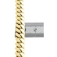 thumbnail image 5 of 10K Yellow Gold Solid Miami Cuban Link Chain 9mm Box Clasp Necklace 26 Inches, 5 of 6