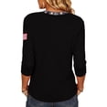thumbnail image 5 of Fabrcox S-5XL 1776-2026 250th Anniversary USA Shirt Flag Print 3/4 Sleeve Women's 4th of July Shirts We the People Celebration Freedom Patriotic Shirts for Women, 5 of 5