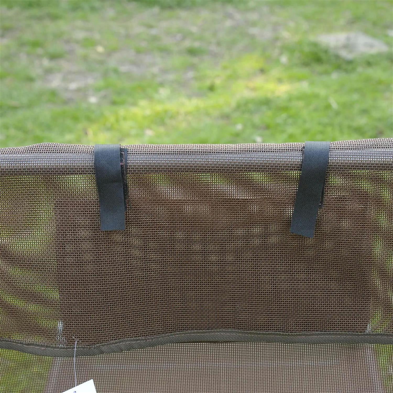 Demi Bonn Folding Chaise Lounge with 5-Position Reclining Back, Outdoor Pool Tanning Chair for Beach, Yard, Patio, Brown