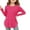 Hot Pink, variant on Dpytoraw Girls Long Sleeve Shirts Kids Arc Hem Side Slit Soft Tunic Tops T Shirts Girls Tee Size Blue 5-6 Years