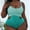 Mint Green, variant on hoksml One Piece Swimsuit,Women Summer Sling Split Joint Tether Swimsuit Bra Leaky Waist Swimwear