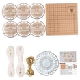 thumbnail image 3 of Rodajas de madera redondas con trozos de madera de cuerda para hacer adornos navideños con el kit de manualidades DIY. Set D, 3 of 9