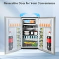thumbnail image 7 of GGTB 3.2 Cu. Ft. Compact Single-Door Fridge with Mini Freezer - Adjustable Thermostat, Reversible Hinge, Black - Perfect for Apartments, Dorms & Offices, 7 of 7