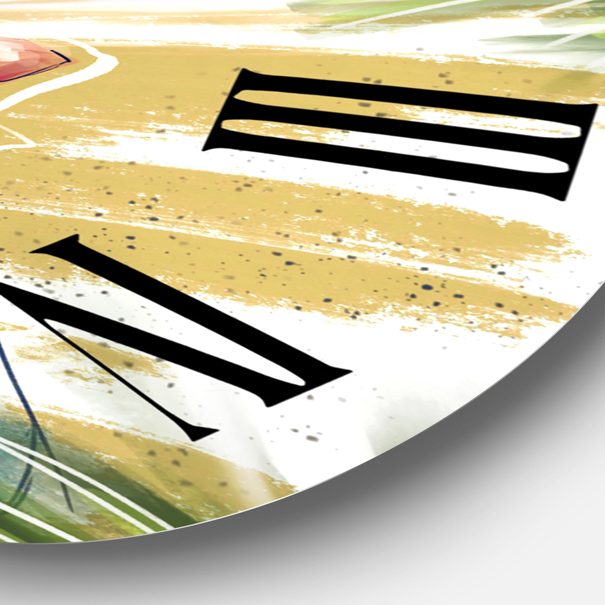 Designart 1 in Coastal Wall Clock