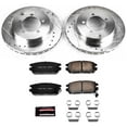 thumbnail image 3 of PowerStop Rear Z23 Evolution Sport Carbon-Fiber Ceramic Brake Pad and Drilled & Slotted Rotor Kit Fits: DODGE MITSUBISHI Select Models K808, 3 of 10